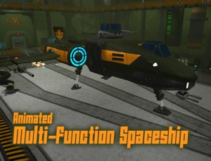 Animated Multi-Function Spaceship